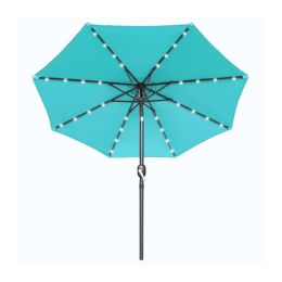 10ft Outdoor Patio Umbrella for Inground Pool Balcony Backyard Blue